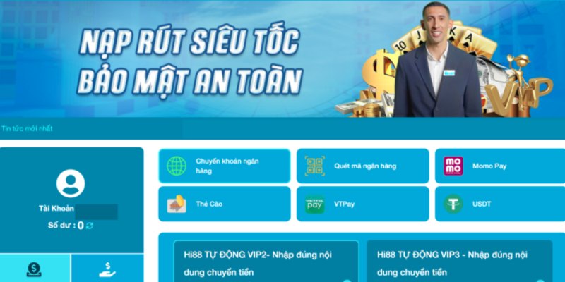 Cách thức newbie nạp tiền